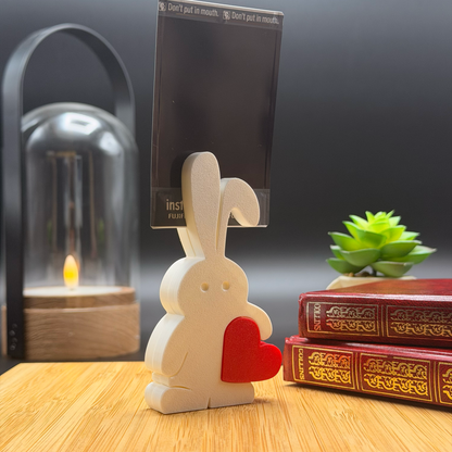 Magnetic Bunny with Heart – Photo Holder