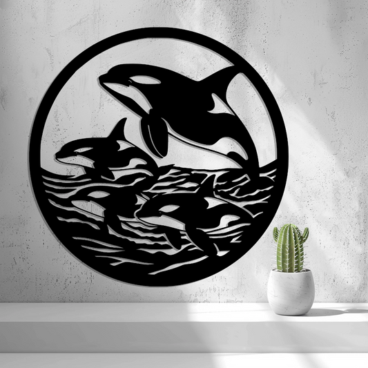 2D Orcas in the Ocean
