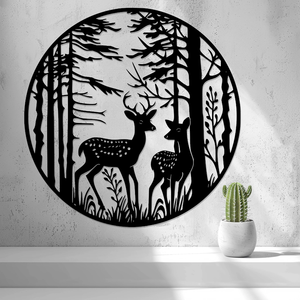 2D Deer in the Forest